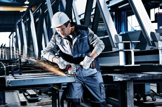 Аккумуляторная угловая шлифмашина BITURBO с X-LOCK GWX 18V-15 SC